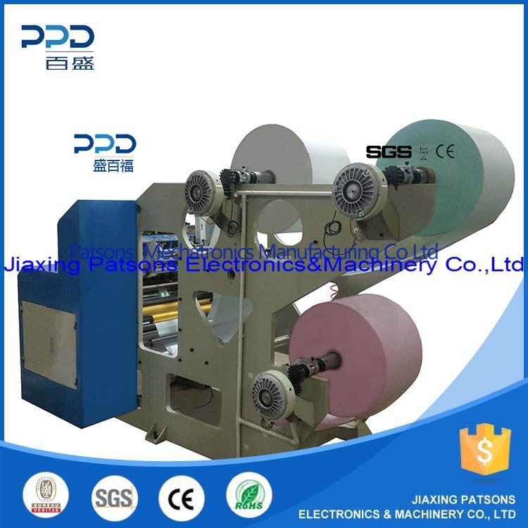 Automatic NCR roll slitter rewinder